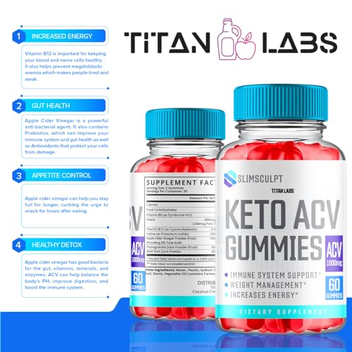 Slimsculpt Keto ACV Gummies, Slim Sculpt Keto ACV Gummies Advanced Weight Loss 1000MG Titan LabsUS supplements