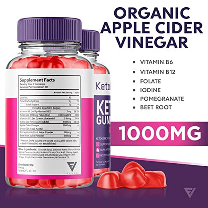 (2 Pack) Ketology Keto ACV Gummies Advanced Weight Loss Ketosis Supplement FyvusUS supplements