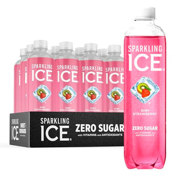 Sparkling Ice, Kiwi Strawberry Sparkling Water, Zero Sugar Flavored Water, with Antioxidant Sparkling ICEUS supplements