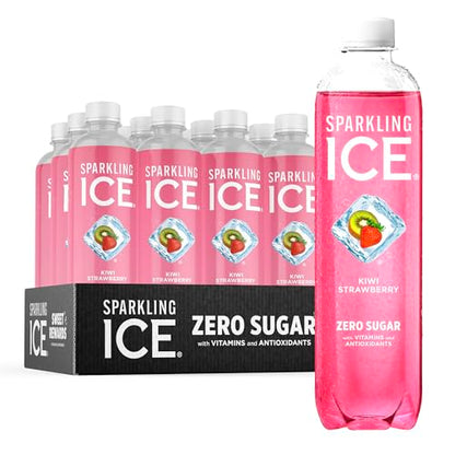Sparkling Ice, Kiwi Strawberry Sparkling Water, Zero Sugar Flavored Water, with Antioxidant Sparkling ICEUS supplements