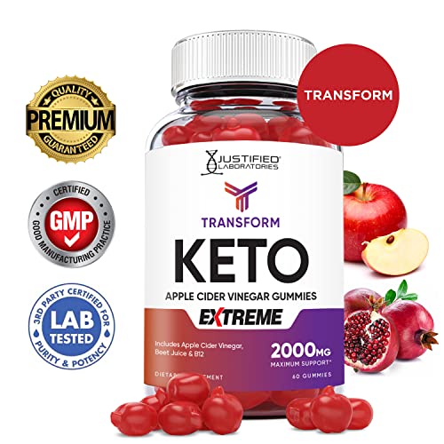 Transform Keto ACV Gummies Extreme Formula 2000MG Vegan Non GMO with Pomegranate Justified LaboratoriesAu supplements