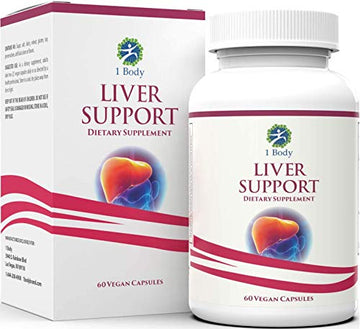 1 Body Liver Support Supplement - Liver Cleanse & Repair - Milk Thistle 1 BodyUS supplements