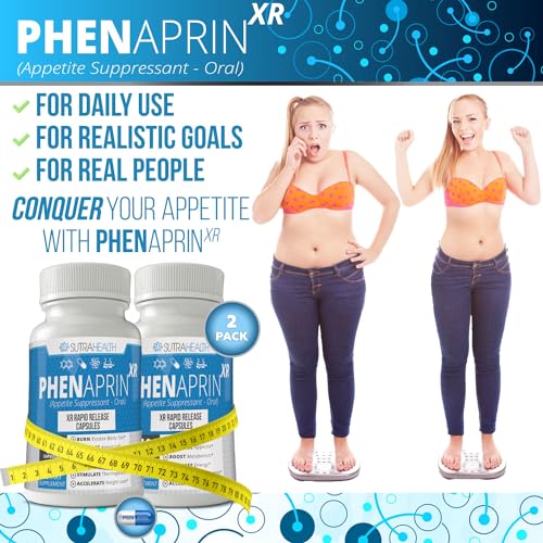 PhenAprin XR Maximum Strength Appetite Suppressant Diet Pills - 2-Pack, Metabolism Boosting SutraHealthAu supplements