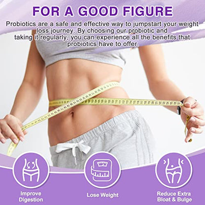 Probiotics for Women Digestive Health with Enzymes & Prebiotics 100 Billion | Vaginal Probiotics ZEBORAUS supplements