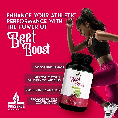 PRESERVE Organic Beetroot casules 16,000mg Per Serving, Natural Monthly Supplement PRESERVEUS supplements