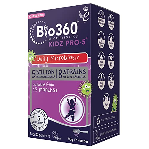 Natures Aid Bio360 Kidz Pro-5 (5 Billion Bacteria) from Natures Aid, Children's Microbiotic natures aidUS supplements