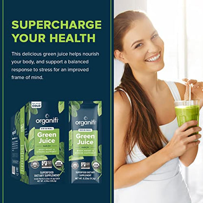 Organifi: GO Packs - Green Juice - Organic Superfood Supplement Powder - 30 Count OrganifiUS supplements