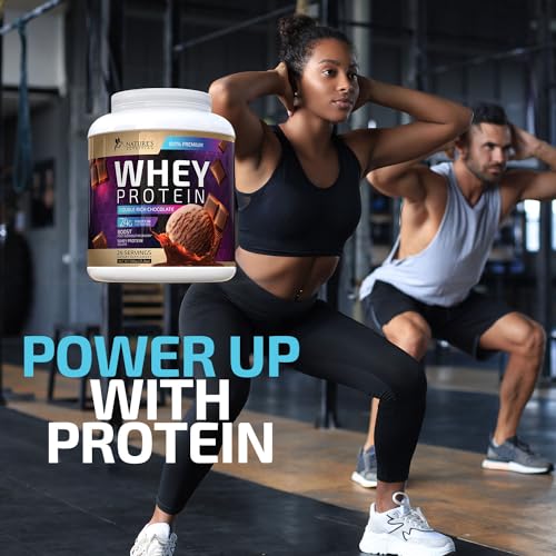 Whey Protein Powder 24g - Chocolate Ice Cream Whey Isolate Protein for Muscle Growth Nature's NutritionUS supplements