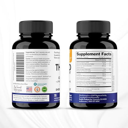 Sandhu's Thyroid Support Complex with Iodine Supplement|60 Capsules, 30 Days Supply Sandhu'sUS supplements