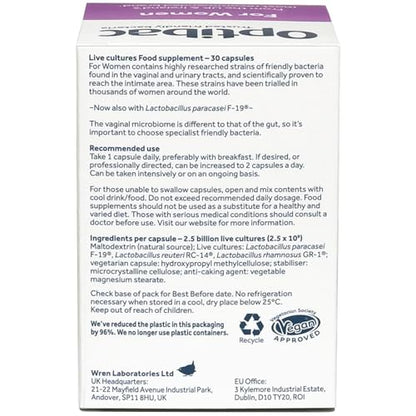 Optibac Probiotics for Women - Vegan Probiotic Supplement, Scientifically Formulated OptiBacUS supplements