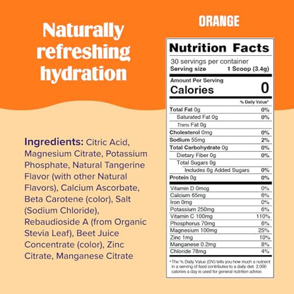 Ultima Replenisher Daily Electrolyte Drink Mix – Orange, 30 Servings – Hydration Powder Ultima ReplenisherUS supplements