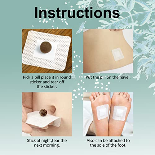 Mugwort Stickers, 40PCs Mugwort Navel Stickers - Parches para Bajar de Peso Rapido ALIVOAu supplements