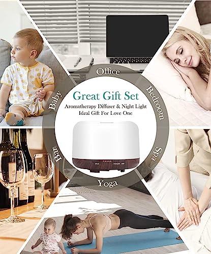 Aegci Aromatherapy Diffusers,300ml Air Humidifier with 7 Colors Light,Adjustable Brightness AegciAu supplements