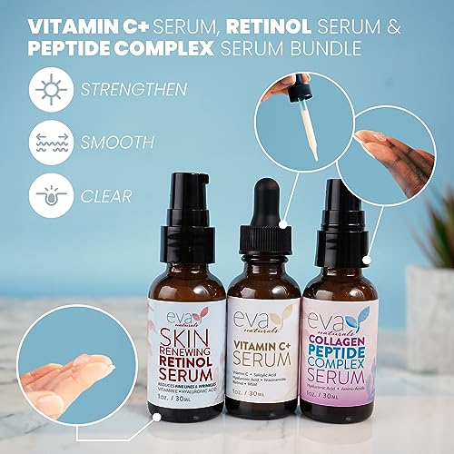 Eva Naturals Anti-Aging Serum Bundle - Vitamin C Serum, Hyaluronic Acid Serum Eva NaturalsAu supplements