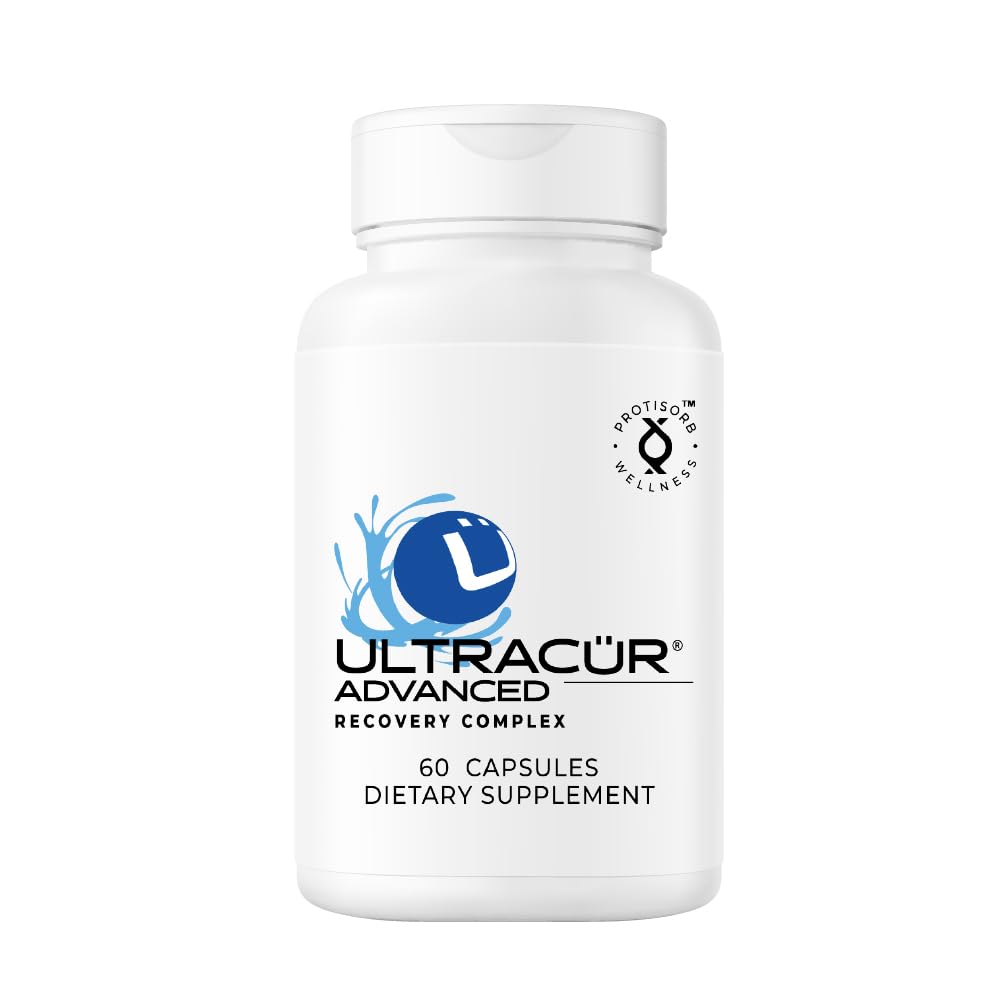 UltraCur Advanced Joint Support Supplement with High Absorption Curcumin - Extra Strength Protisorb Liquid Protein Scaffold - Supports Mobility & Flexibility with Devils Claw & Boswellia - 60 Capsules UltraCurAu supplements