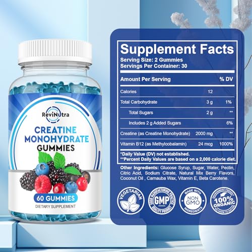 Creatine Monohydrate Gummies for Men & Women, Chewables Creatine Monohydrate My StoreUS supplements