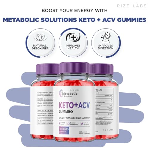 (2 Pack) Metabolic Solutions Keto ACV Gummies, Metabolic Solutions Keto+ACV Gummies rize labsAu supplements