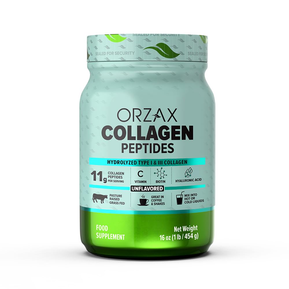 ORZAX Collagen Peptides Powder Unflavored - Hair, Skin and Nails Vitamins - Bone ORZAXAu supplements