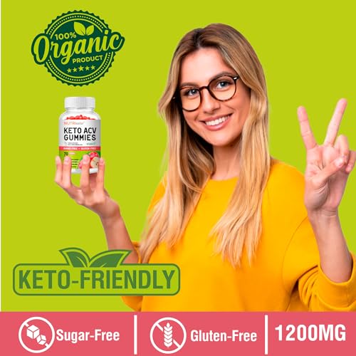 NutriKrisp Organic Keto ACV Gummy for Weight Loss - Sugar & Gluten Free Apple Cider NutriKrispUS supplements