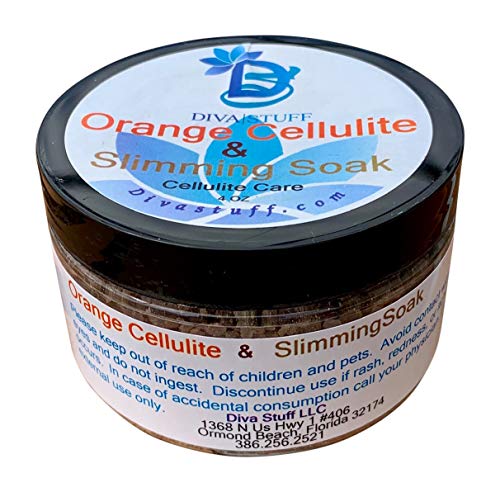 Cellulite and Slimming Salt Bath Soak With Orange Polyphenols,4oz Jar, Diva Stuff Diva StuffAu supplements