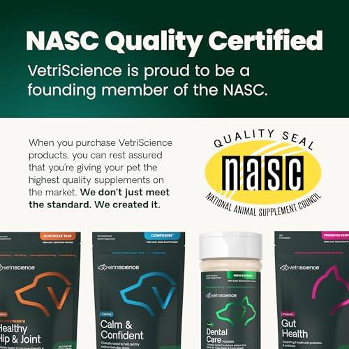 VetriScience Ultimate Strength Healthy Hip & Joint Chews, GlycoFlex Glucosamine, Chondroitin and Green-Lipped Mussel Joint Support Supplement for Dogs, Soothe Joint Discomfort, Duck, 120 Count VETRISCIENCEAu supplements