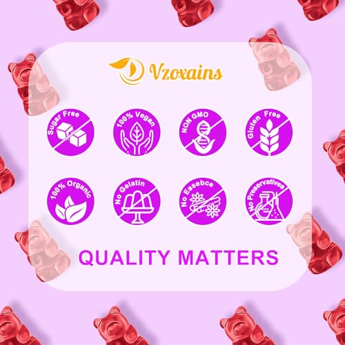 VZOXAINS 2 Pack Saffron Supplement Gummies, Sugar Free Saffron Extract with Magnesium VZOXAINSAu supplements