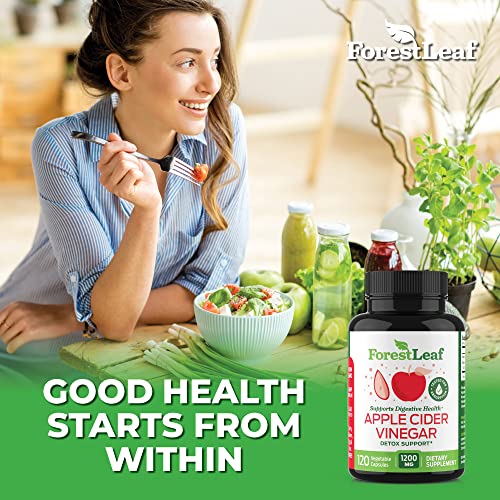 ForestLeaf - Apple Cider Vinegar Capsules with Cayenne Pepper Powder 1200mg ForestLeafUS supplements
