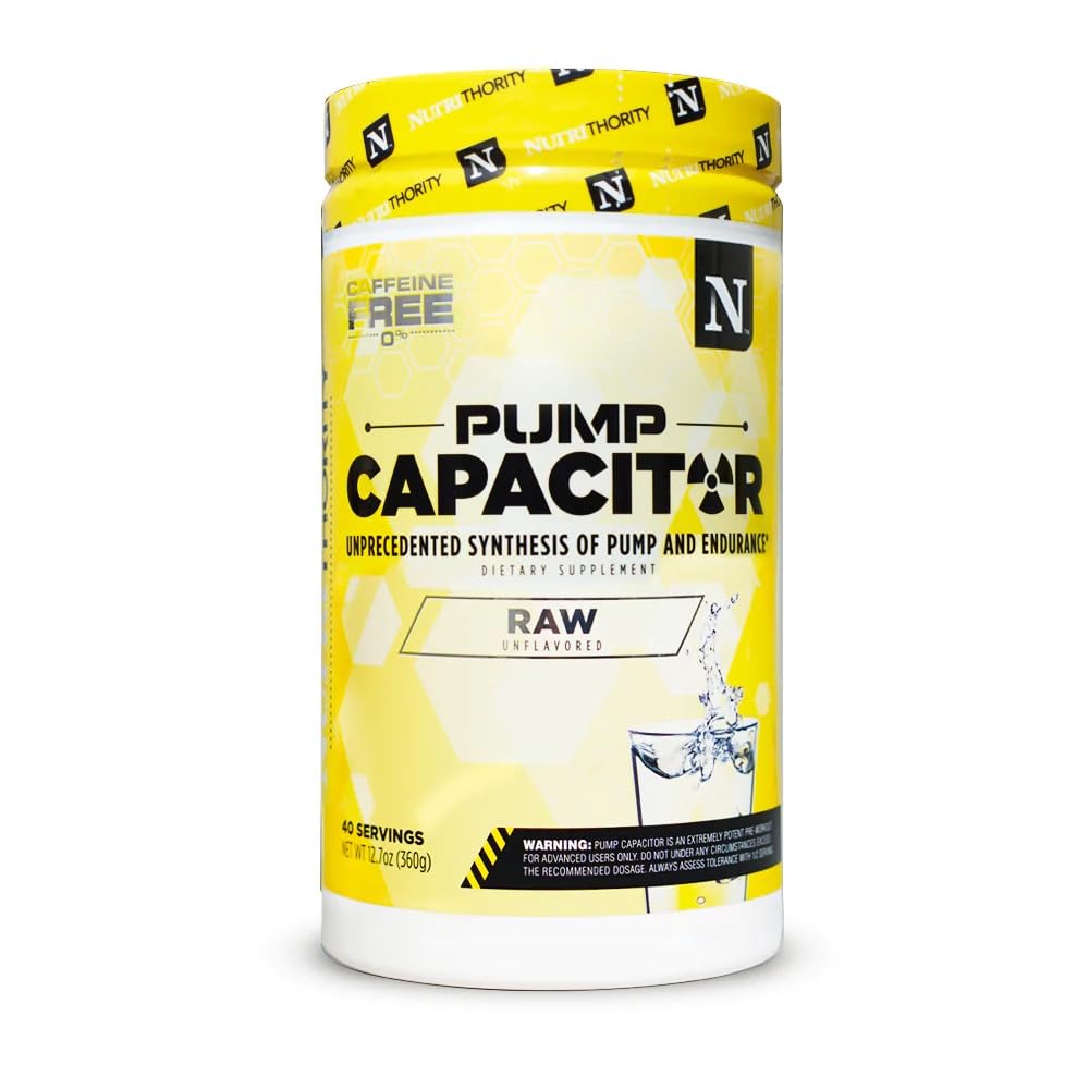 Nutrithority Pump Capacitor Non-Stimulant Sugar-Free Pre Workout for Men & Women NutrithorityUS supplements
