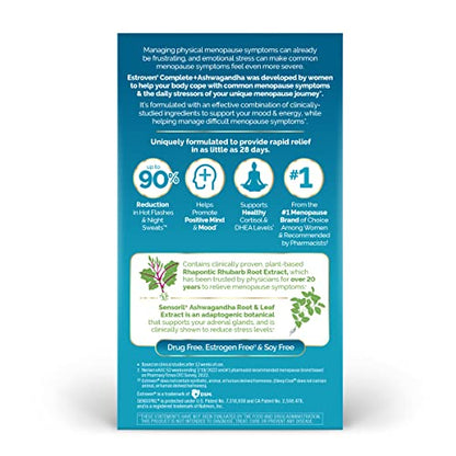 Estroven Complete + Ashwagandha Multi-Symptom Menopause Supplement for Women EstrovenUS supplements