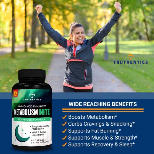 TRUTHENTICS Night Metabolism Booster for Men & Women - Night Time Fat Burner TRUTHENTICSAu supplements