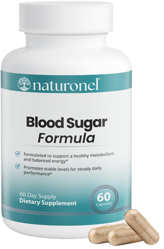 Naturonel Blood Sugar Formula – Metabolic Support with Cinnamon, Banaba, Bitter Melon, Guggul, Licorice, Gymnema, Juniper, Alpha Lipoic Acid & Chromium | Made in USA, GMP Certified NaturonelAu supplements