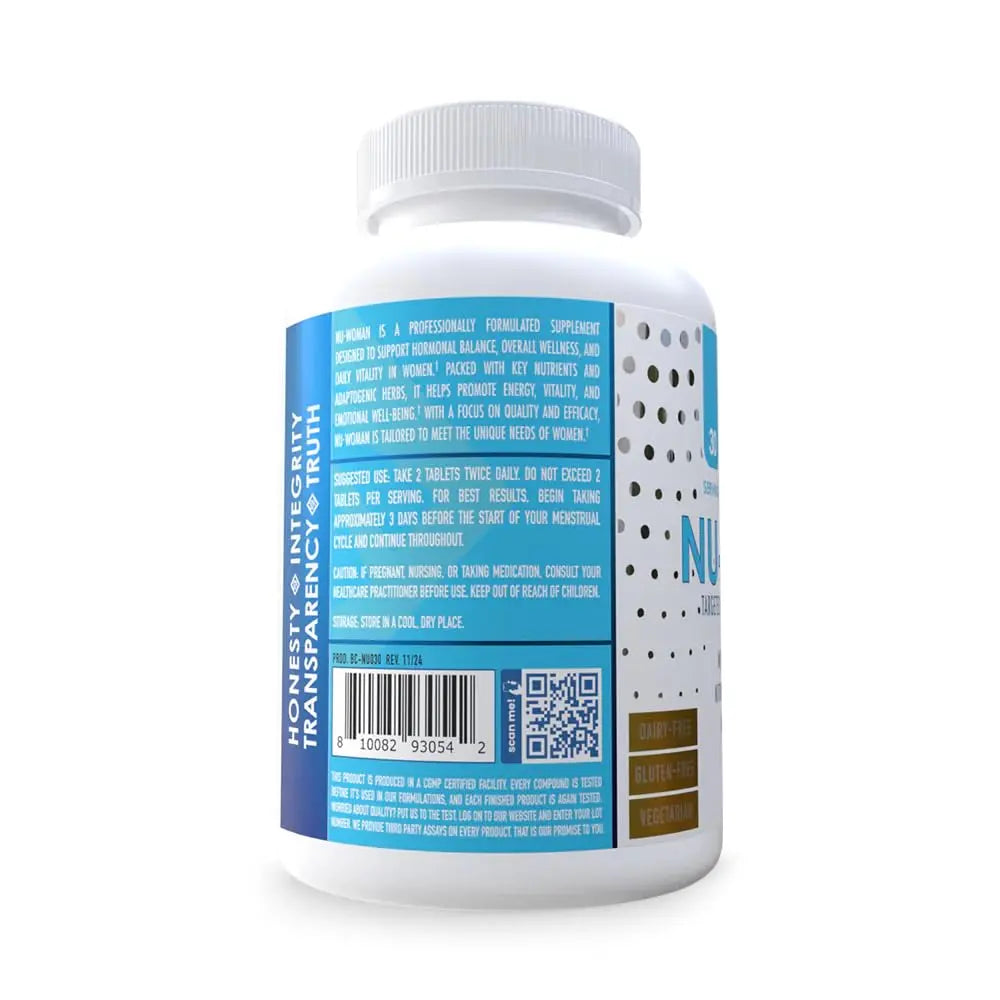 NuEthix Formulations Nu-Woman - Targeted Feminine Hormone System Support - Nutrients to Support Your Body Healing and Working The Way its Supposed to Work - 60 Tablets NuEthix FormulationsAu supplements