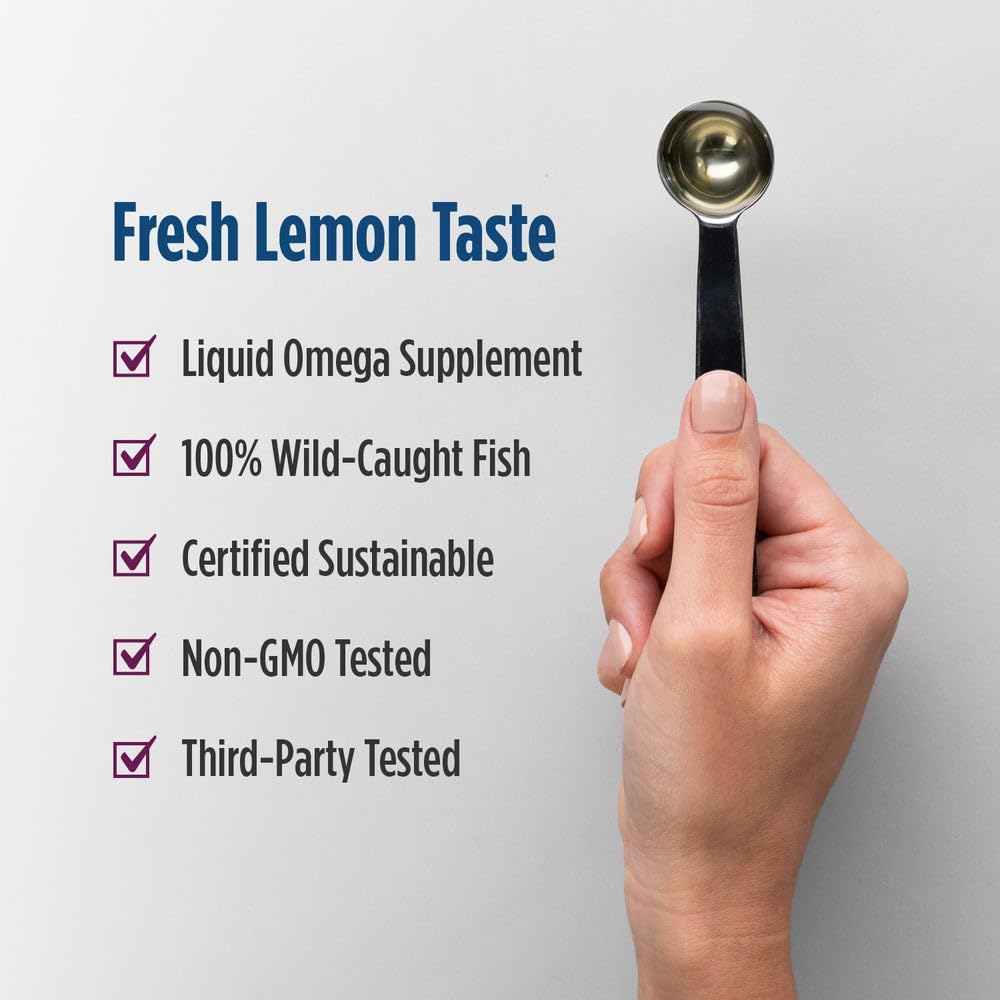 Nordic Naturals Complete Omega, Lemon Flavor - 8 oz - 1270 mg Omega-3 - EPA & DHA with Added GLA - Healthy Skin, Cognition, Positive Mood - Non-GMO - 48 Servings Nordic NaturalsAu supplements