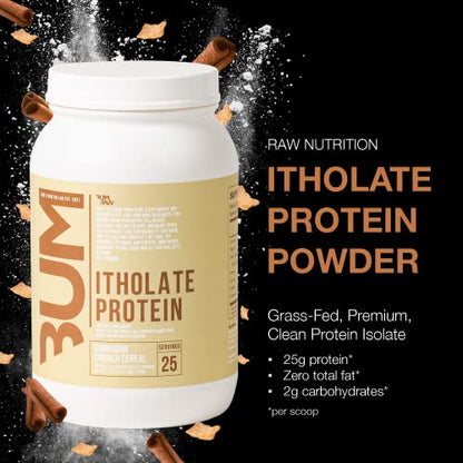RAW Whey Isolate Protein Powder, Cinnamon Crunch (CBUM Itholate Protein) - 100% Grass RAWUS supplements