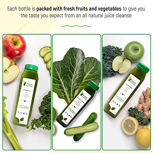 Raw Fountain 7 Day Green Juice Cleanse, All Natural Raw, Vegan Detox, Cold Pressed Raw FountainUS supplements