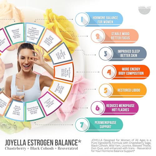 Womens Hormone Balance Supplement for Mood Swings, Hot Flashes Menopause Relief HERBAL HOTUS supplements