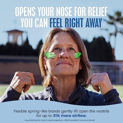 Breathe Right Nasal Strips | Extra Strength | Clear | For Sensitive Skin Breathe RightUS supplements