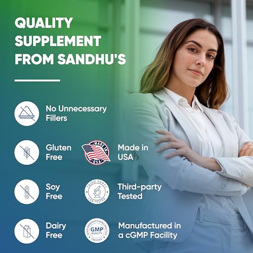 Sandhu's BioZnq 900mg Vegetarian Capsules Zinc Supplement with Quercetin Sandhu'sUS supplements