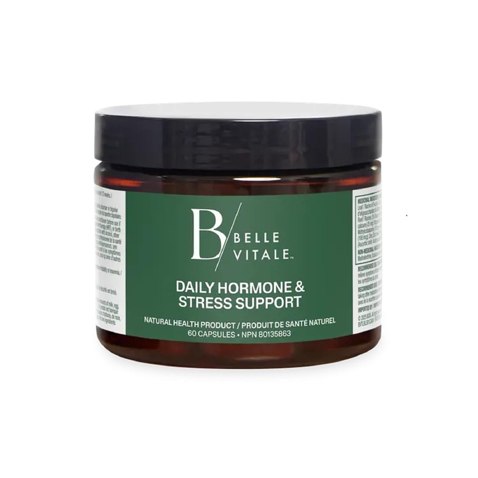 BODi Belle Vitale Daily Hormone & Stress Support - Ashwagandha & Rhodiola - Helps Combat Stress & Supports Healthy Cortisol Levels - Vitamin B12 Help Energy Metabolism & Immune Health - 60 Capsules BODiAu supplements