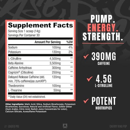 RYSE Up Supplements Loaded Pre Workout Powder Supplement for Men & Women RYSE Up SupplementsUS supplements