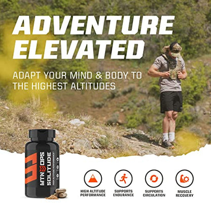 MTN OPS Solitude High-Altitude Performance Supplement (25 Servings), Black, One Size MTN OPSUS supplements
