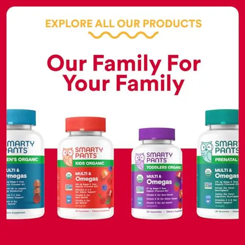 SmartyPants Multivitamin for Men & Women - Improved Formula: Multivitamin Gummies with Omega 3 (DHA/EPA) SmartyPantsAu supplements