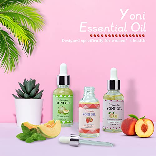 Yoni Oil for Women Set Of 3, 100% Natural Feminine Oil Intimate Deodorant for Women, Eliminates Odor WovarkieAu supplements