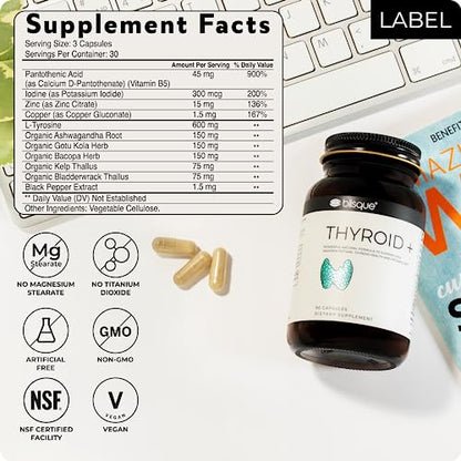 Blisque – Thyroid Support Supplement Complex for Healthy Metabolism and Increased Energy BlisqueUS supplements