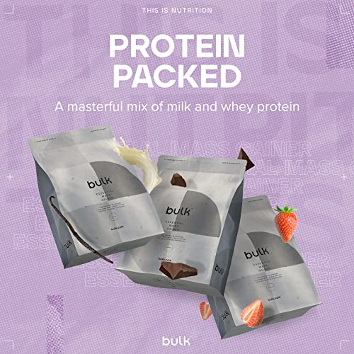 Bulk Essential Mass Gainer, Protein Shake for Weight Gain, Vanilla, 2.5 kg BulkAu supplements