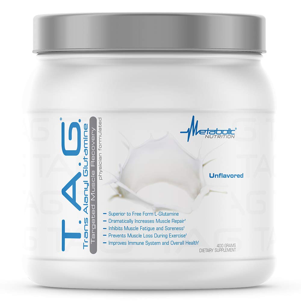 Metabolic Nutrition, TAG, Trans Alanyl Glutamine, 100% L-Glutamine Peptide Powder Metabolic NutritionUS supplements