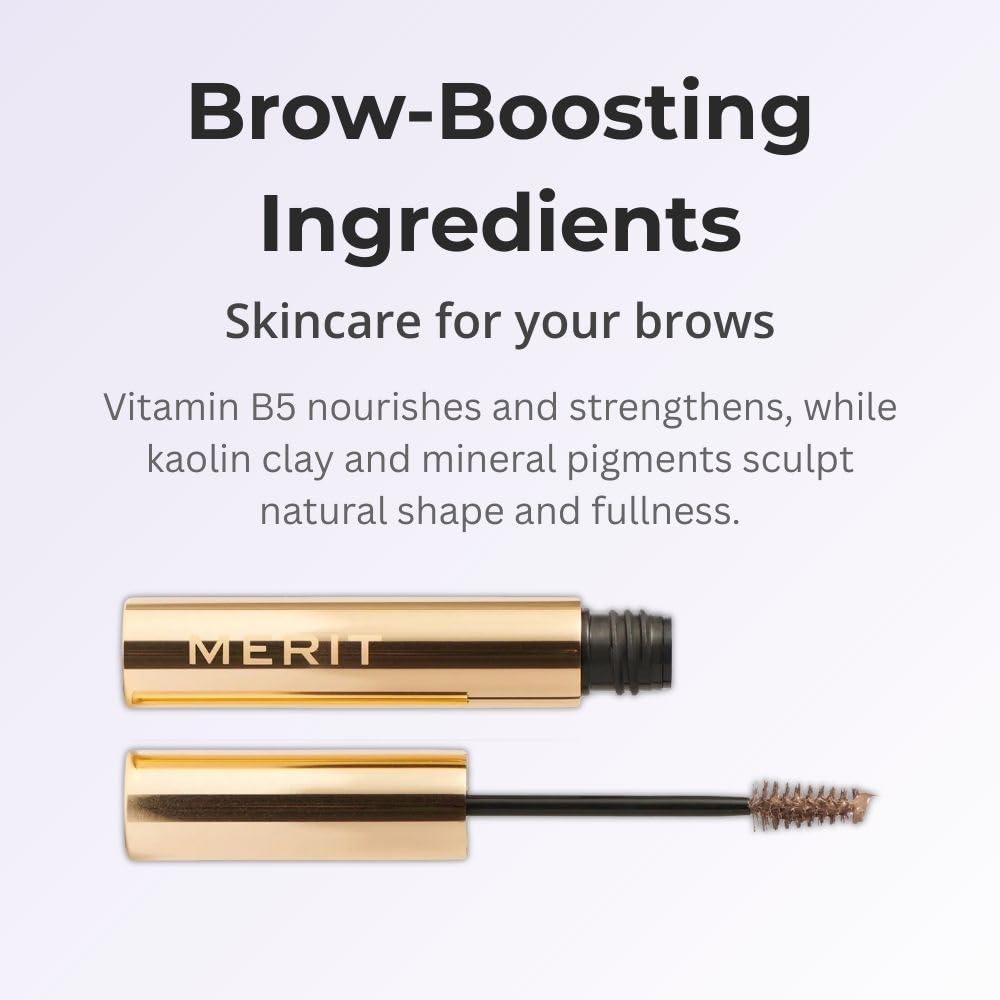 Merit Brow 1980 Volumizing Tinted Eyebrow Gel-Pomade - Taupe - Taupe with Cool Undertones MeritAu supplements