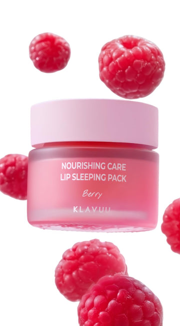 Klavuu Lip Mask Sleeping Pack (0.7oz) – Overnight Deep Hydrating Korean Lip Balm Treatment for Very Dry, Chapped Lips | Lip Lightening & Plumping with Instant Hydration | Gentle Exfoliating (Berry) KLAVUUAu supplements