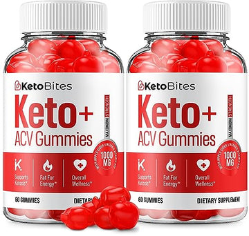 (2 Pack) Keto Bites ACV Gummies Advanced Formula Keto Bites Apple Cider Vinegar Gummies RillvoAu supplements